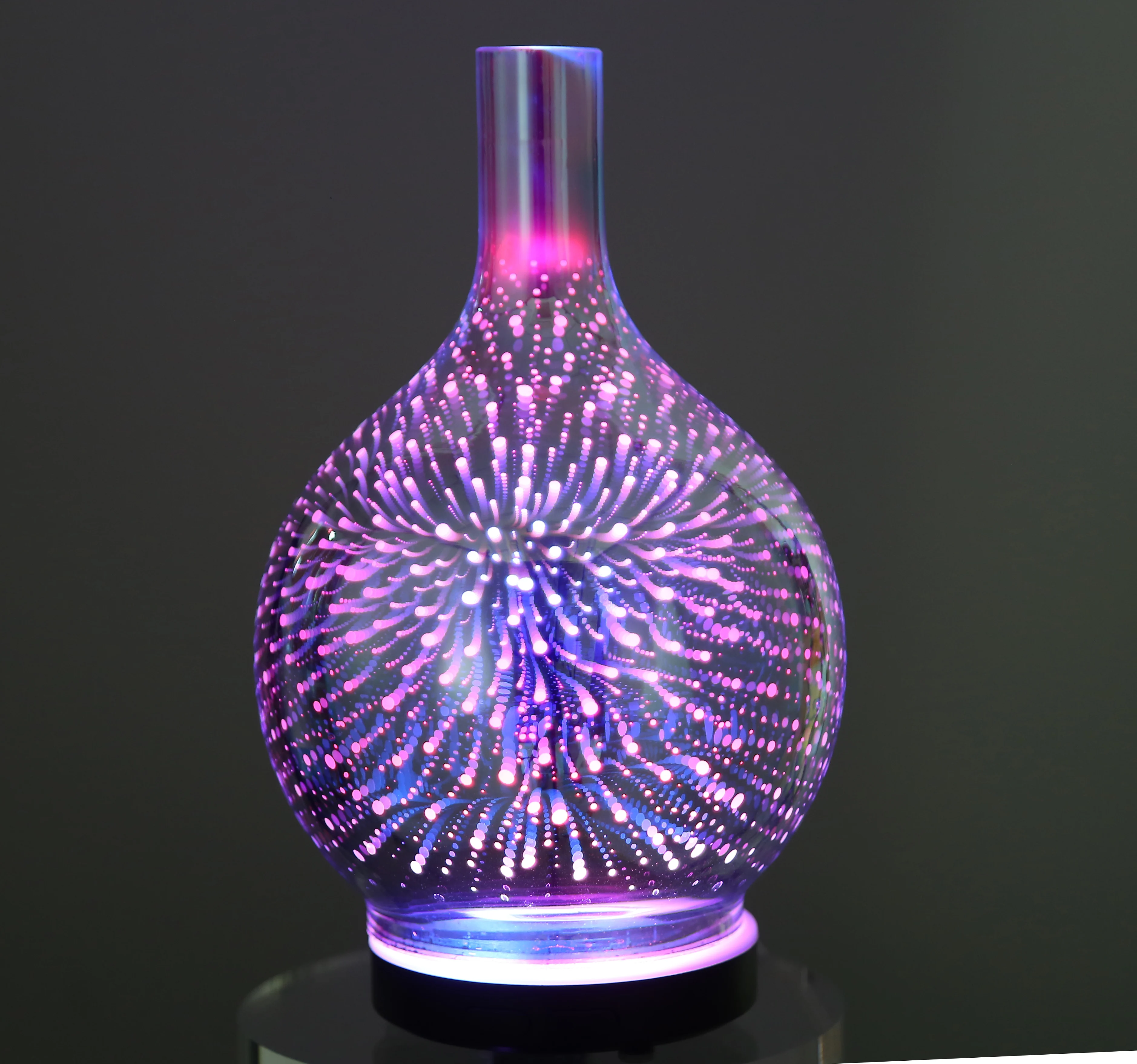 Diffusore Oli Essenziali Porseme In Vetro 280ml - Ultrasuoni, 7 LED Colorati, Timer, Senza BPA, Per Aromaterapia - Foto 9