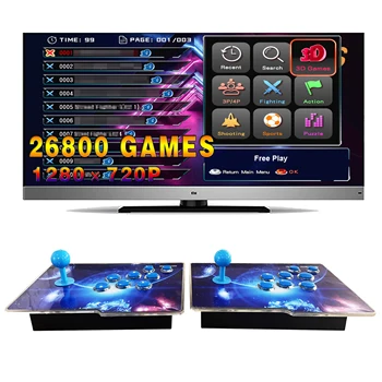 3D Pandora Box Box er Arcade Game 26800 in 1 split two-person rocker retro home entertainment HD game machine