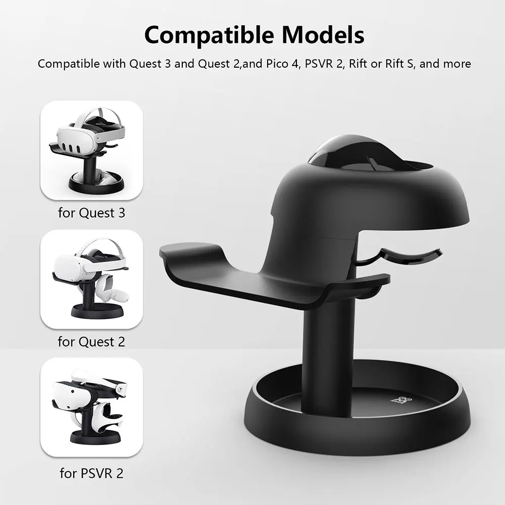 Vr Headset Holder Display Stand Accessories Adjustable Universal Glasses Storage Rack For Meta Quest 3 details