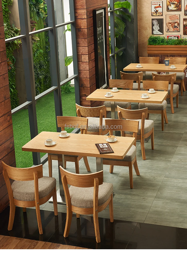 Cheap Restaurant Bistro Tables Chairs Cafe Table Wood Dining Chair
