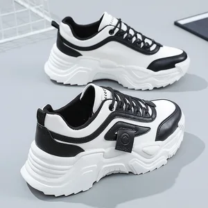 LW825 New Colored Women's Shoes 2023 Autumn Mesh Breathable Increase Thick Sole Versatile Casual Sports Shoes