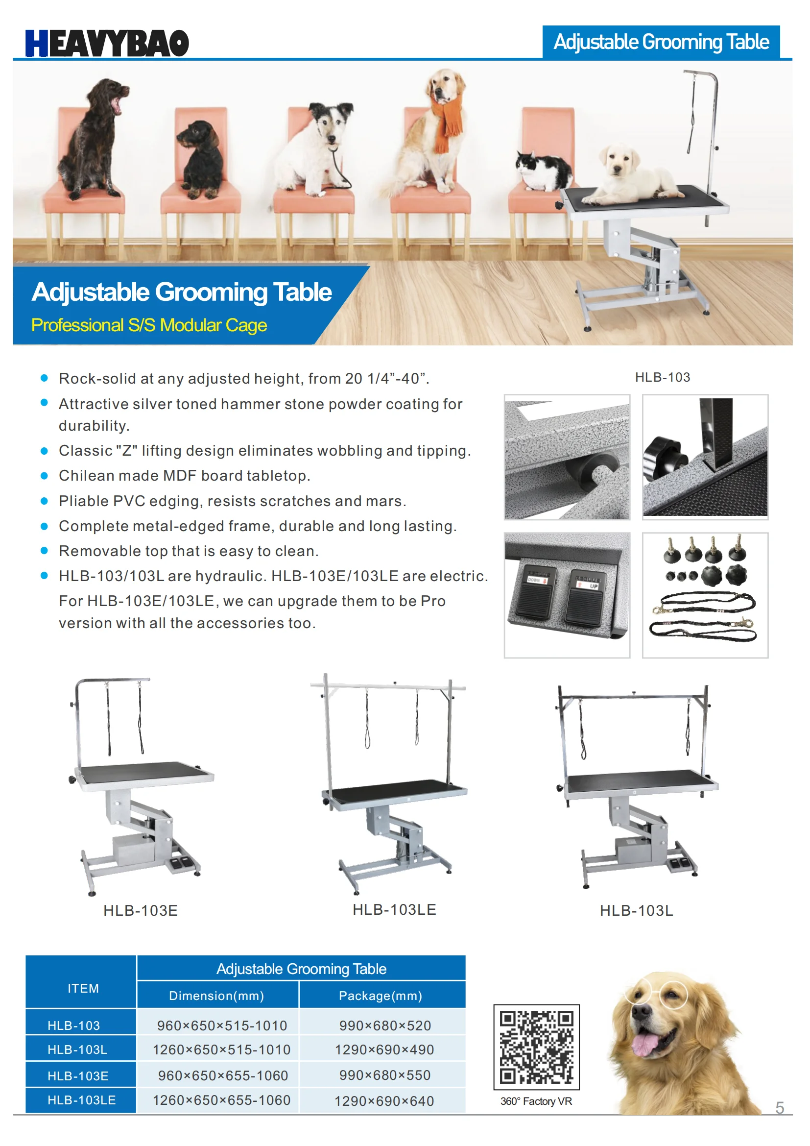 Heavybao Electric Hydraulic Portable Adjustable Folding Lifting