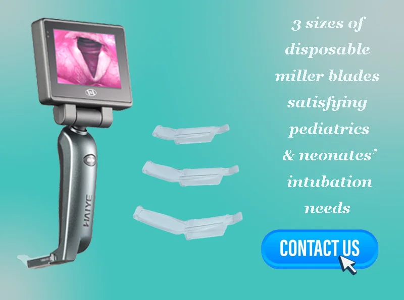 3.5'' Touchscreen Pediatrics and Neonates Video Laryngoscope  Without Preheating HAIYE Medical Imaging Instrument