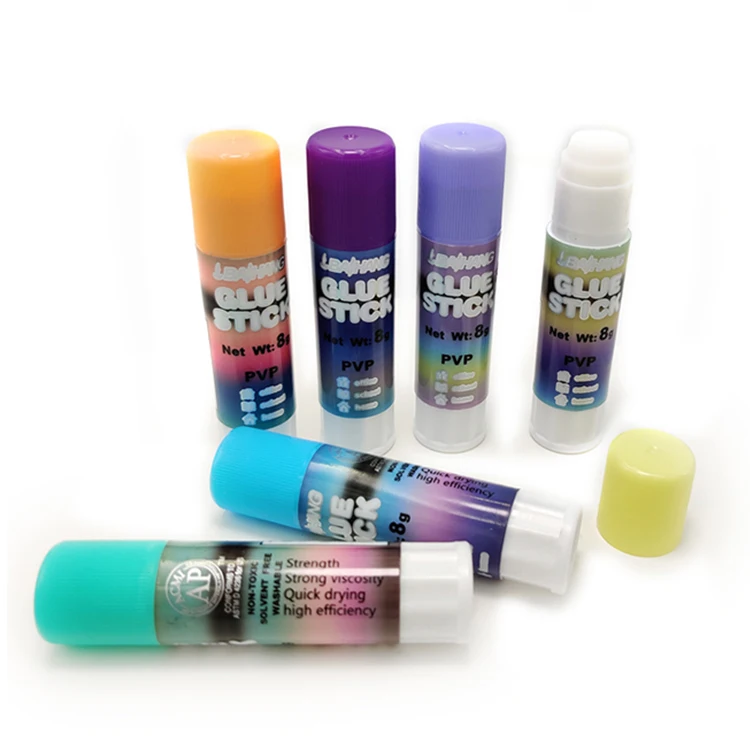 CLEAR GLUE STICK PVP クリア使用済み！ 24 Pcs Display Box of Non-Toxic Glue - Strong Adhesive