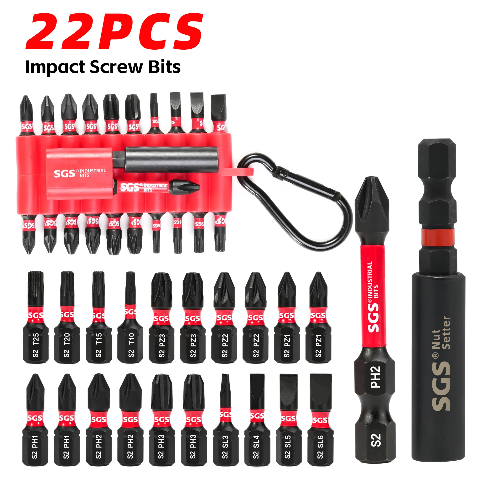 MOYOTEC 22PCS Source Factory 1/4 PH; PZ; SL; Torx Strong Magnetic…