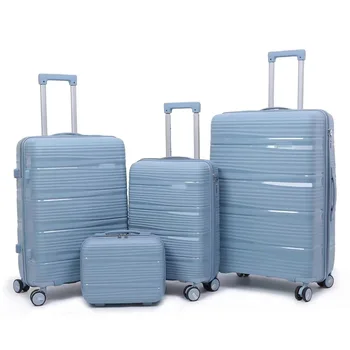 Hot Sale travel suitcase luggage bag PP Durable travel bags and suitcases Supplier Custom set of 4 travel suitcase