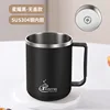 Tazza per gargarismi con coperchio nero lucido nero 304-430