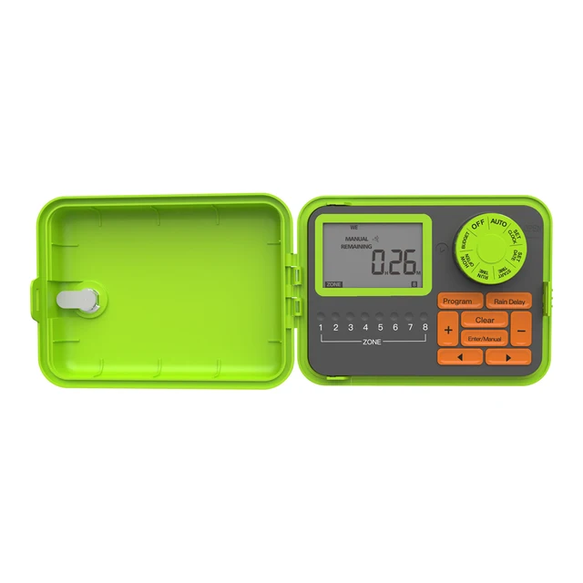 8-Zone Automatic Irrigation Controller Timer for Residential Gardens Small Farms & Commercial Greenhouses for Lawn Care