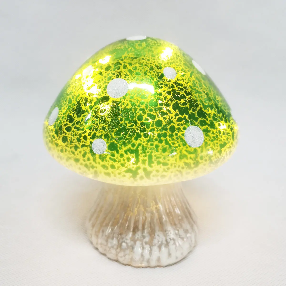 Wholesale custom led glass mushroom spring easter day products gifts set home light crafts goods ornament party decoration 2023 supplier