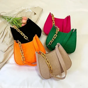 High Quality Wholesale Cheap Price Crocodile Pattern Luxury Women Handbags Pu Leather Ladies Designer Crossbody Bags