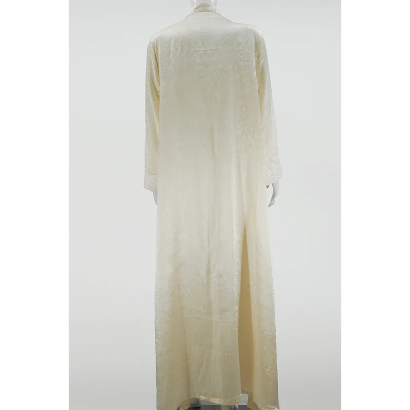 Wholesale Luxury Open Abaya for Muslim Women Turkey's Modest Dubai Kaftan with Lace Sleeves Breathable Kimono Style From Eid