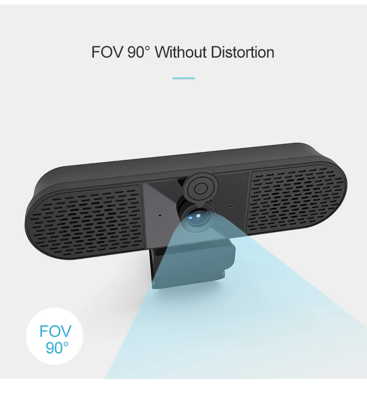 60FPS 1080P HD Autofocus USB Camera 4K 3 In 1 Conference Webcams With 2 CCTV System Speakers And Microphone