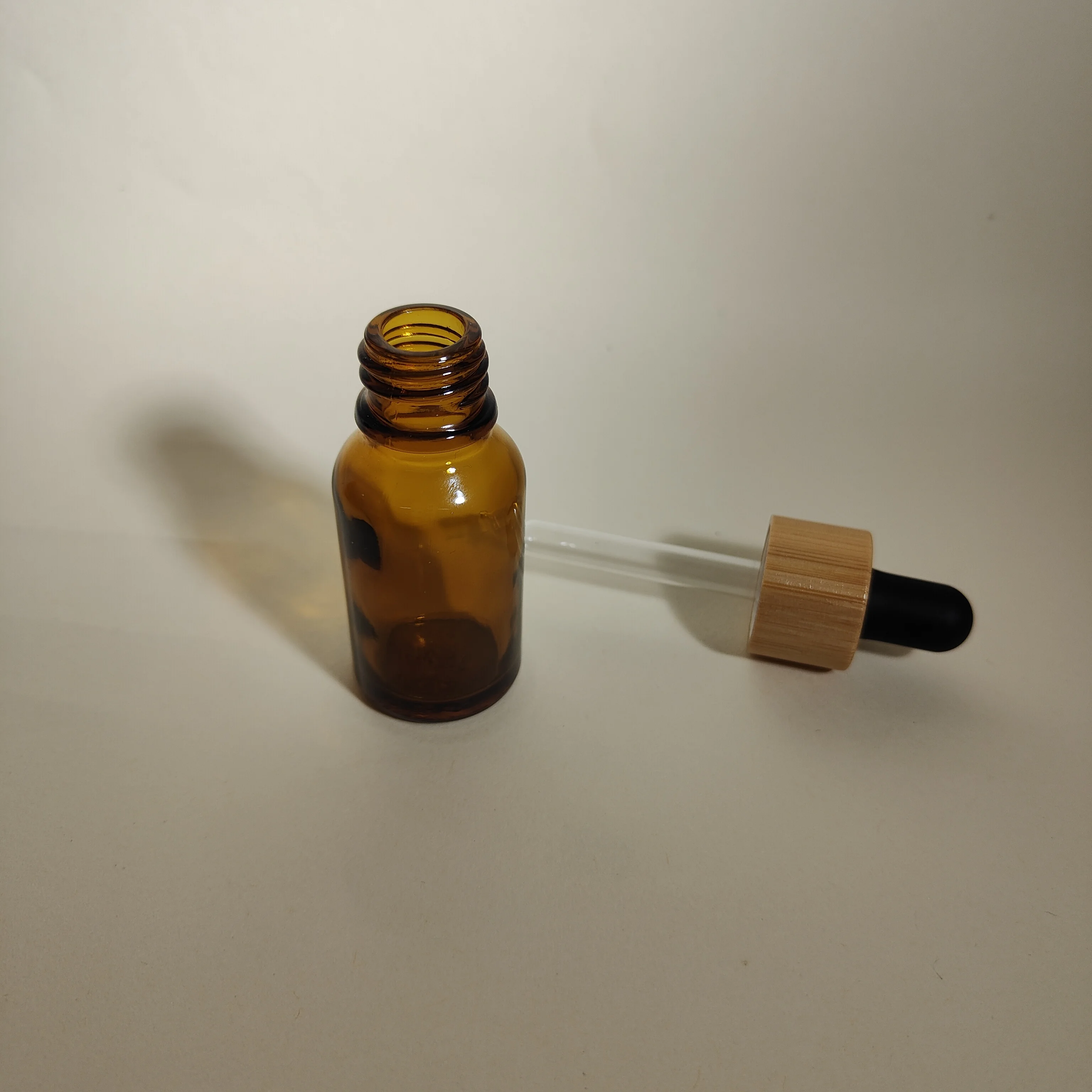 product 5 100ml amber glass bottle with screw type dropper for serum skin care essential oil-27