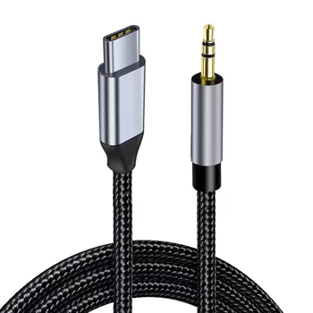 High quality type-c to 3.5mm aux audio cable Mobile phone car speaker cables Headset cable