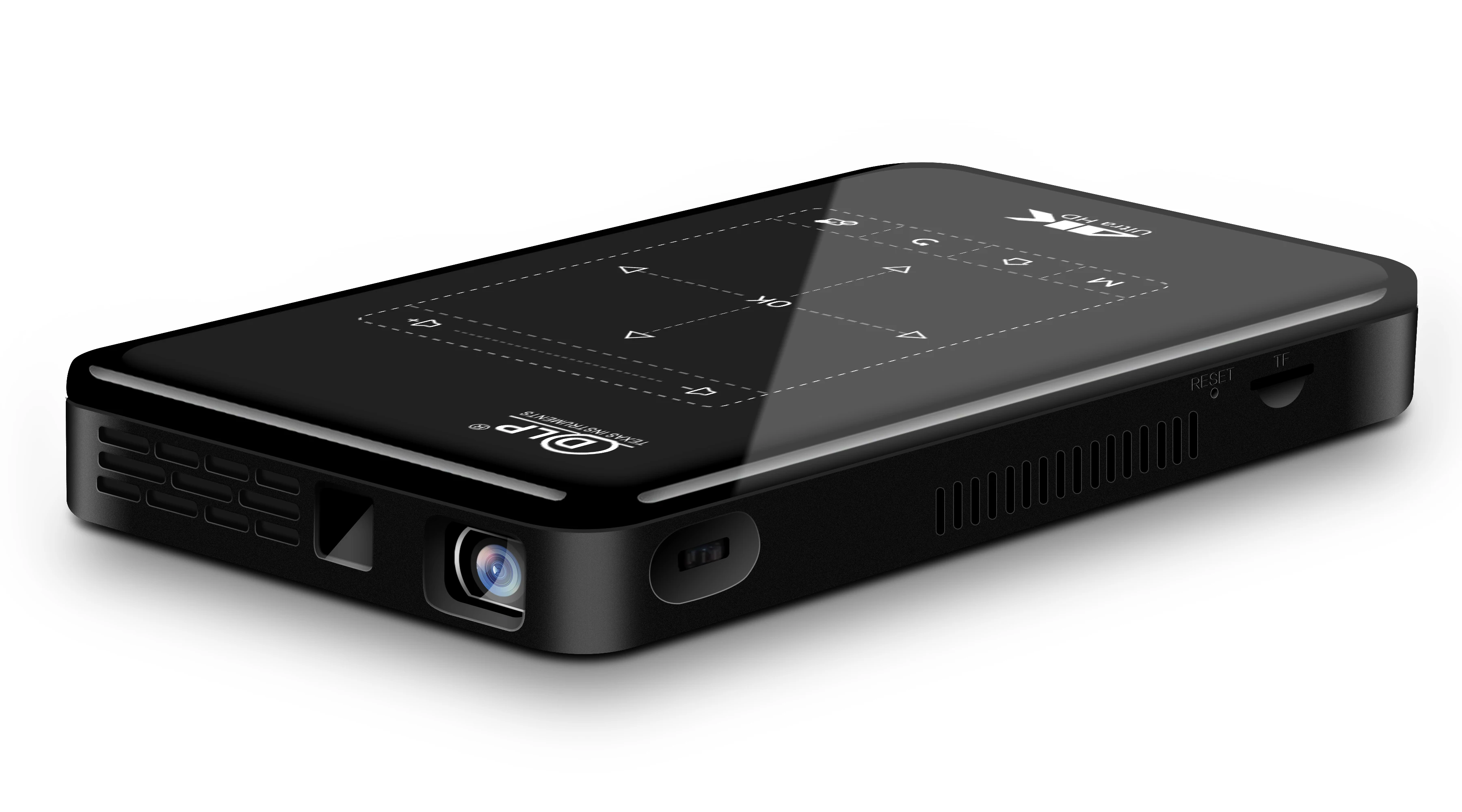 P09II  Mini Portable 4k HD Android 9.0 Dual Brand WiFi BT Smart Projector with Factory Price