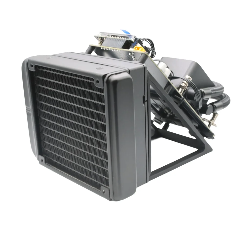 Bitcoin Solo Miner Bitaxe NerdQaxe++ 6T 100W Hydro ASIC Home Mining Rig