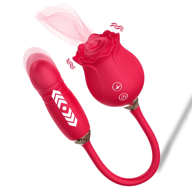 double rose toy Tongue Rose & G-Sport Oral Licking Vibrator