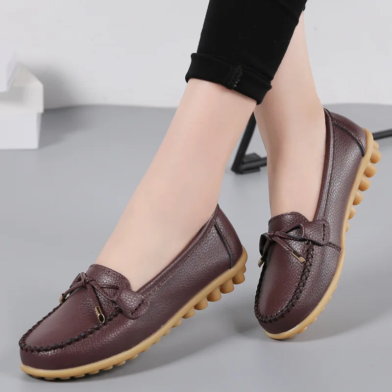 Wholesale Casual Large Size Women's Small Leather Shoes Flat Mother Shoes  Comfortable Nurse Shoes - Buy White Leather Nurse Shoes,Comfortable Nurse  Shoes,Flat Mother Shoes Product on Alibaba.com