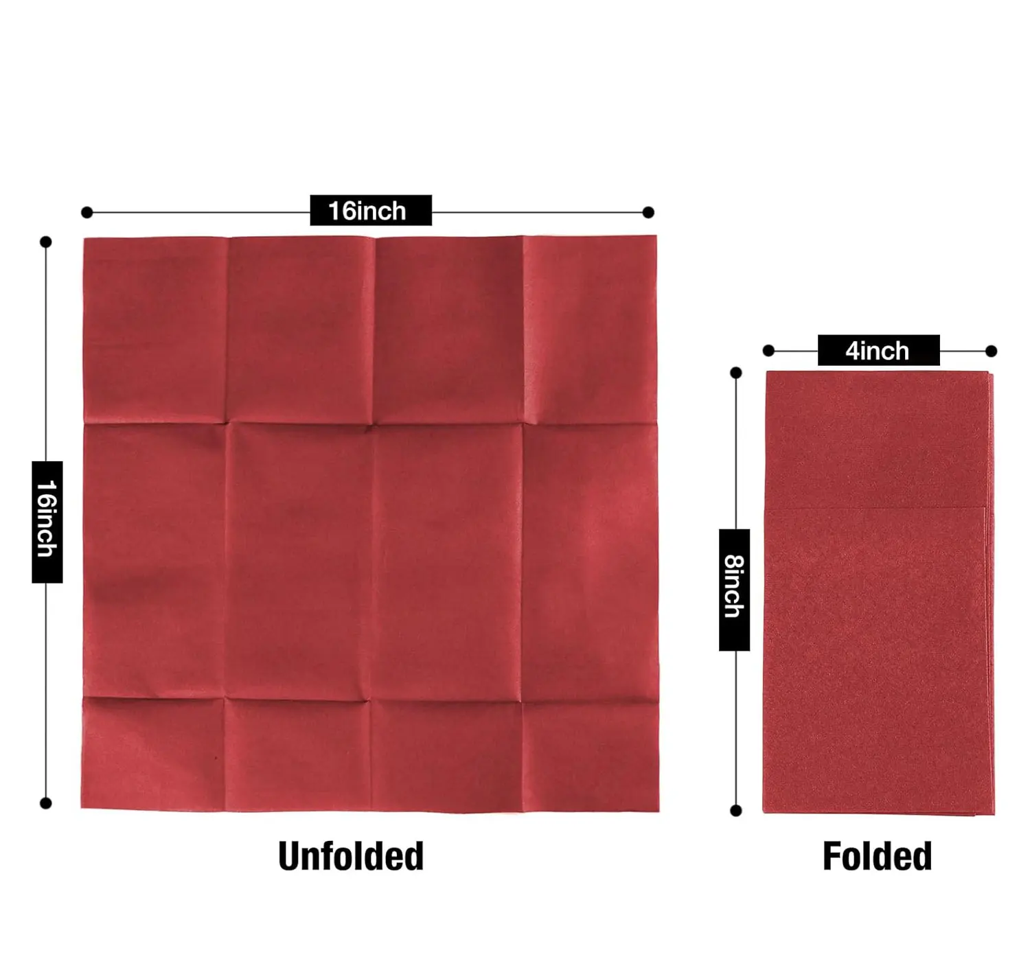 Цветные салфетки одноразовые с воздушной уложкой