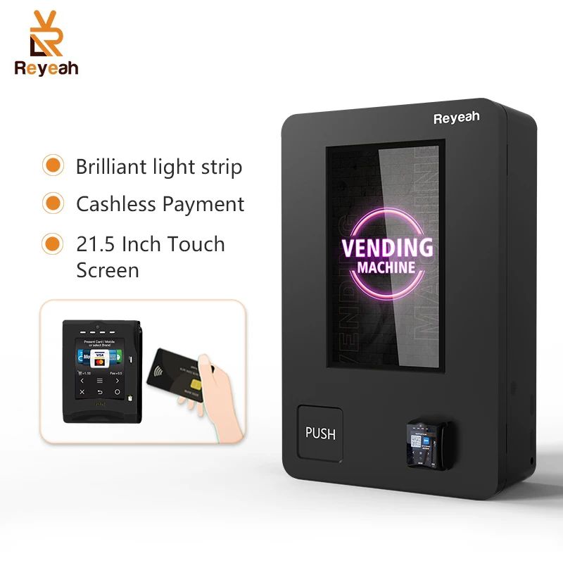 Reyeah Age Verification 24 Hours Self-service Vending Machine 21.5 Inch Video Screens Small Vending Machine