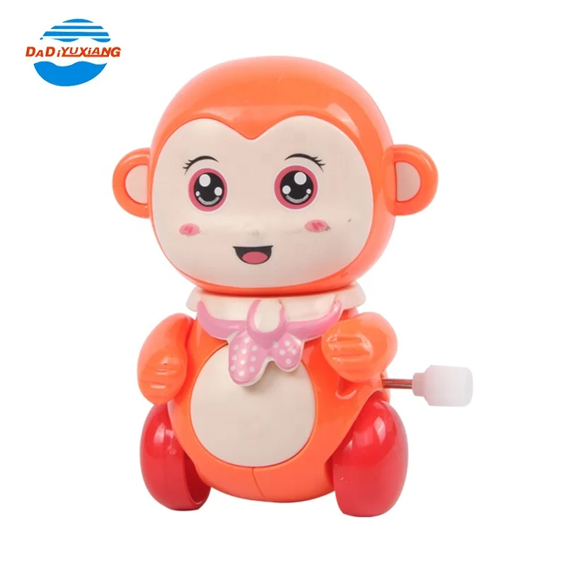 Красочные Мультяшные животные, пластиковые игрушки Windup