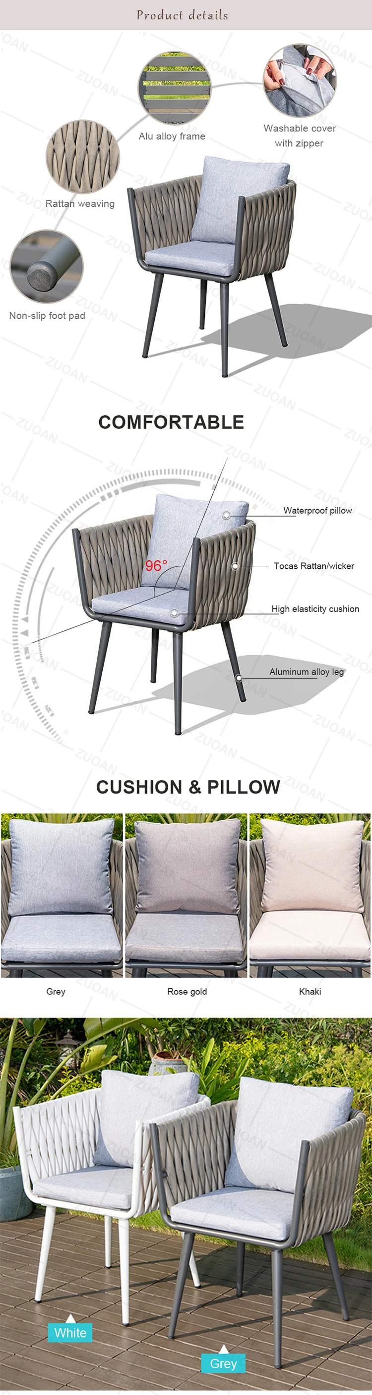 2023 Outdoor Chair Garden Sets Resort Furniture Outdoor Rattan Chairs