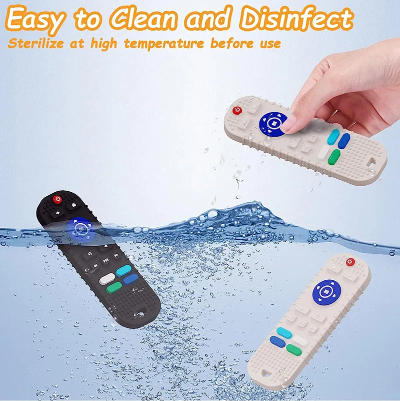 YIMEI Remote Control Shape Soft Silicon Baby Chew Teether Teething Toys Silicone Baby Teether