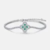 Bracciale con smeraldi coltivati
