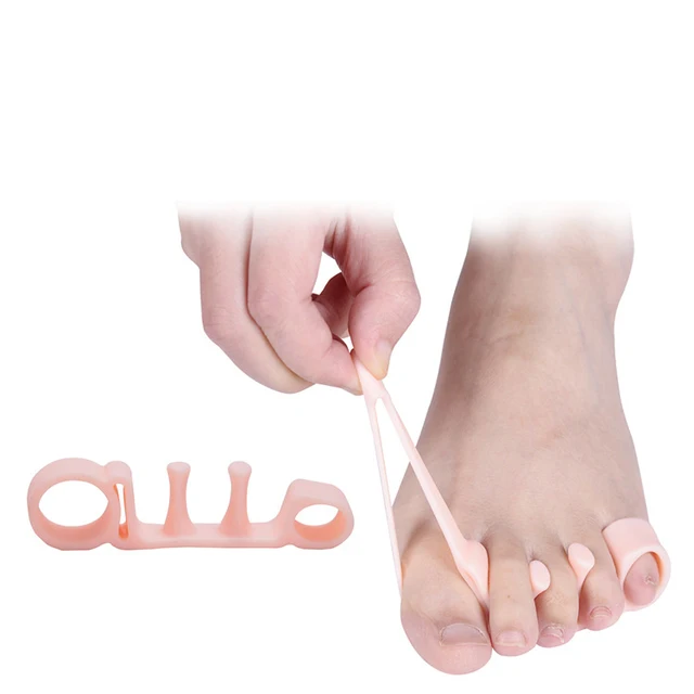 Gel Silicone Pink Toe Separators Straighteners for Women Pedicure Toe Spacers  Dividers