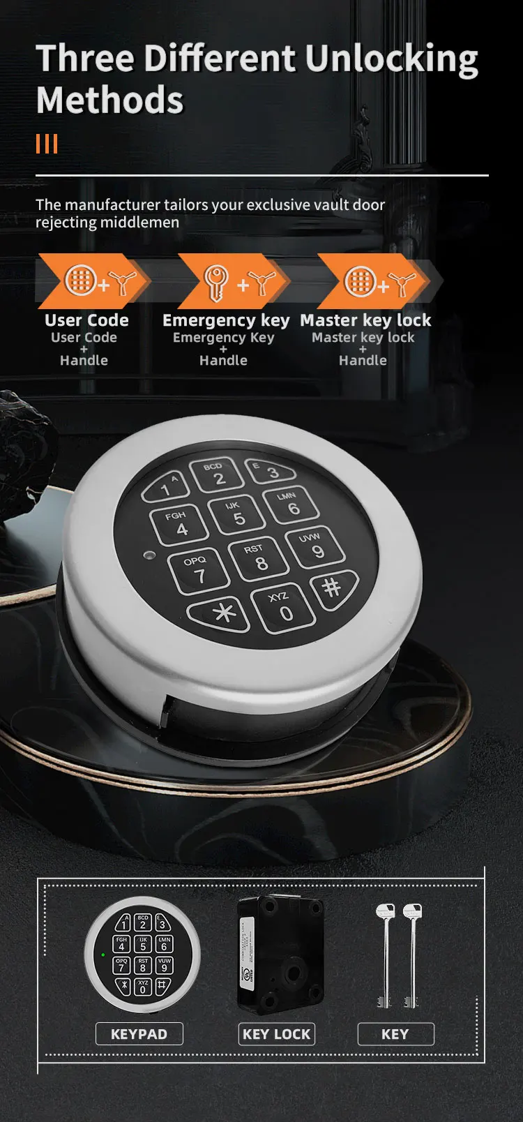 CEQSAFE High Quality Metal Vault Safe Strong Bunker Door Underground Strong Room factory