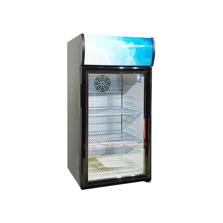 Meisda 80l Mini Bar Fridge Countertop Display Cooler Showcase Beer Refrigerator With Glass Door