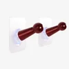Walnut colored upturned design