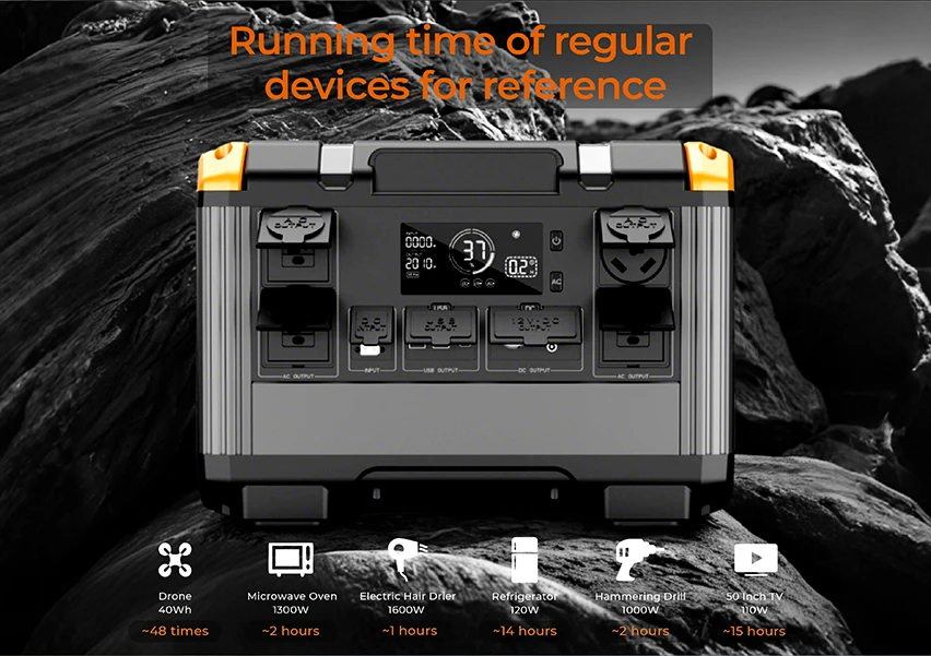 2016Wh Portable Solar Power Station with LiFePO4 Battery and MPPT Controller for Outdoor Use