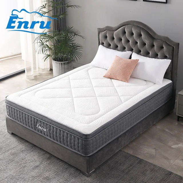 OEM Factory cheap price knitted fabric memory foam pocket coil spring hotel mattress