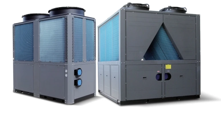 180 kW Electric Air Source Heat Pump for Hotel Heating & Cooling Metal Housing
