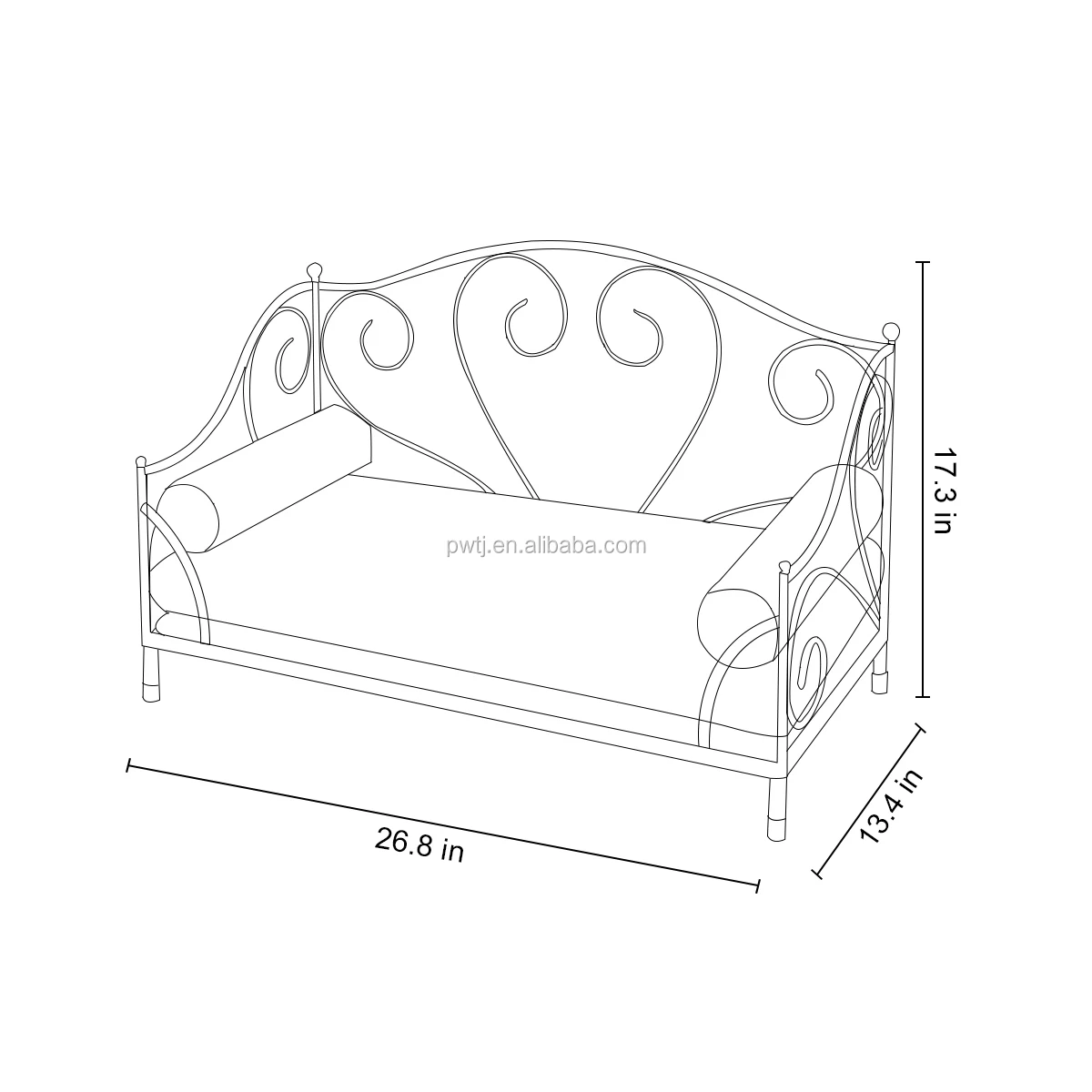 New arrival design cat bed dog metal bed pet bed sofa