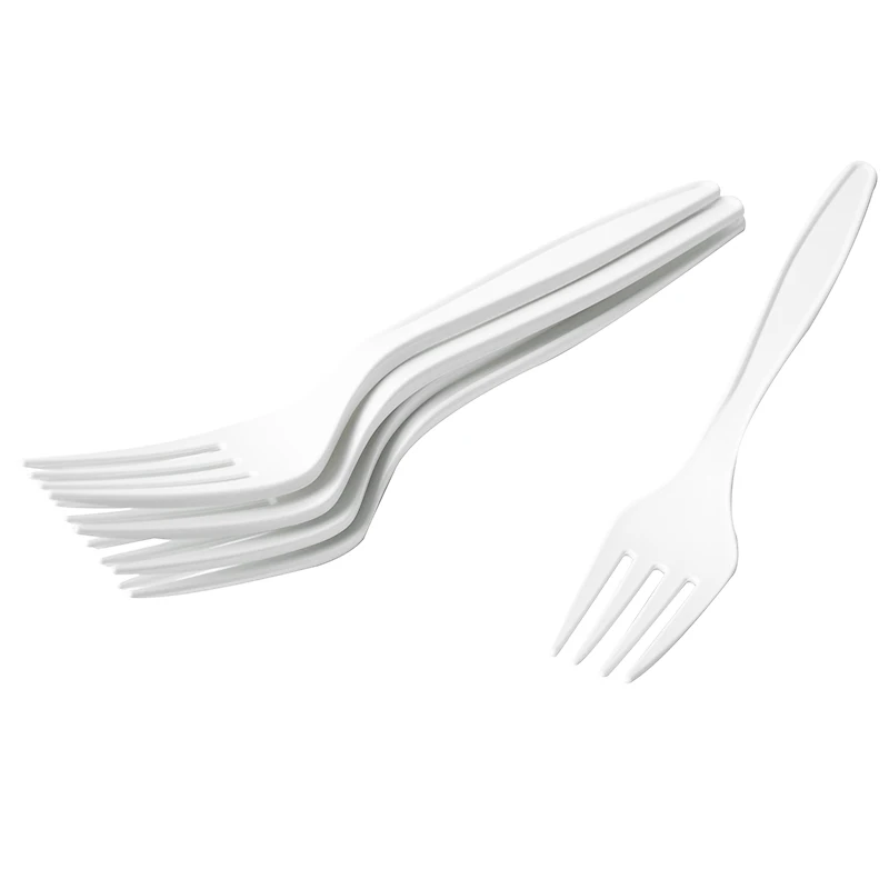 Fast food shop corn starch disposable custom eco friendly biodegradable forks