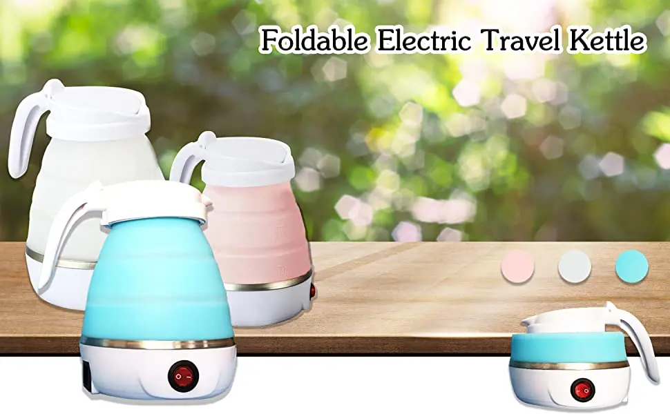 Travelling Folding Kettle Electric Silicone Foldable Water Kettles