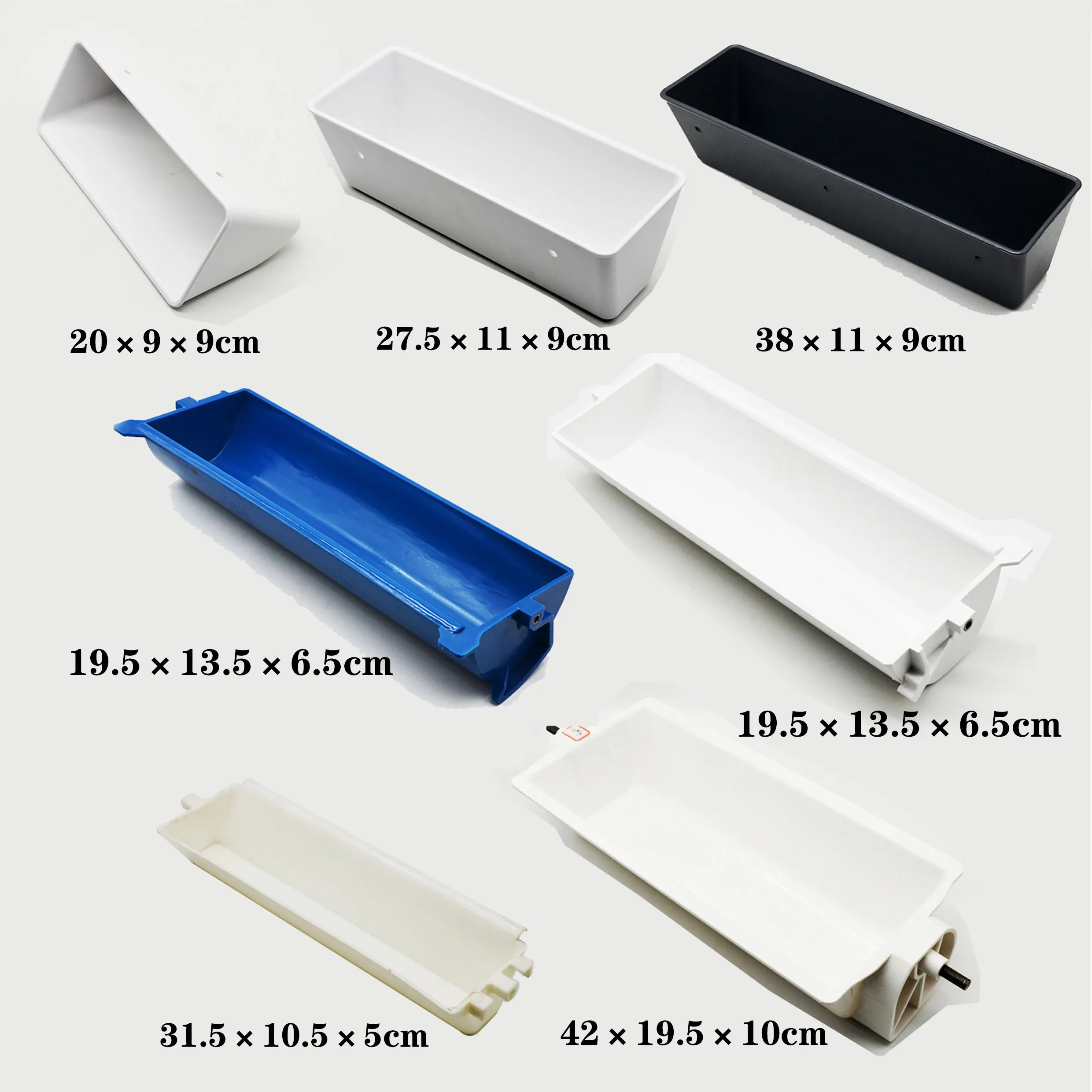 1.8l Z Type Plastic Elevator Bucket With Dots Inside 15 Inches Plastic