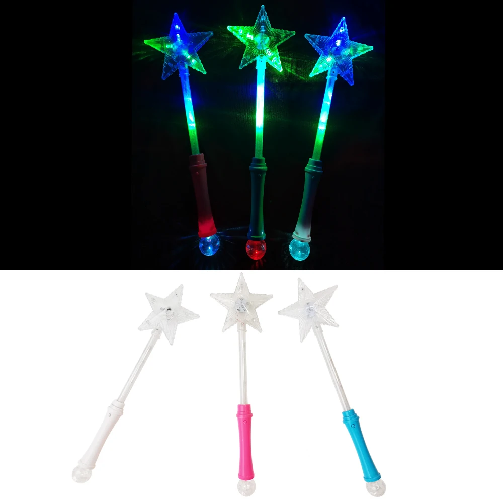 Ishine, оптовая продажа, товары для вечеринок, Рождественская портативная подсветка, светящаяся звезда, светящаяся наклейка, волшебная палочка, игрушка со светодиодом