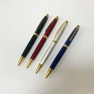 New Luxury High Quality Business Gift Pen Metal Ball Pen with Custom Logo Office Supplies Promotion Twist Metal Ballpoint Pen