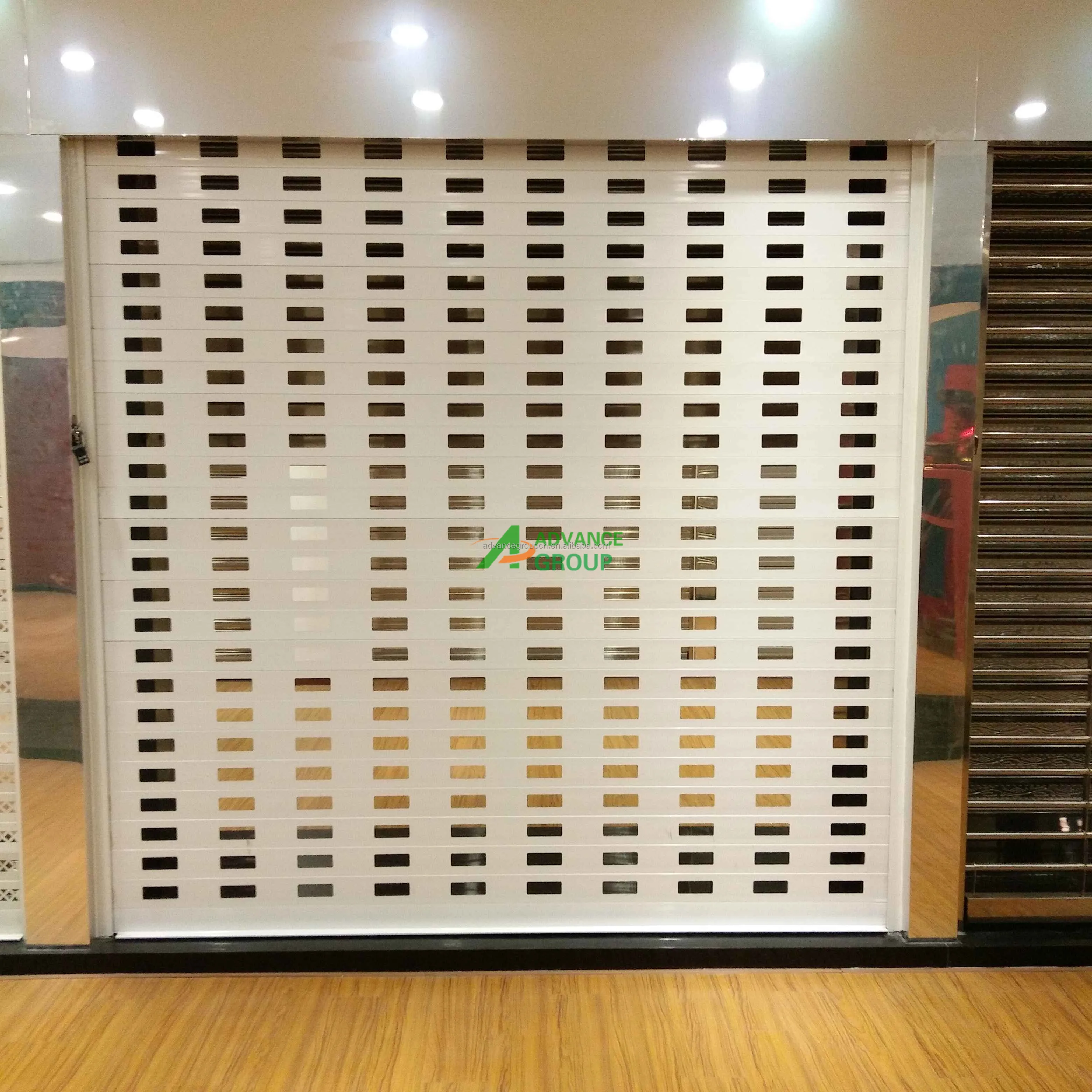 Modern Steel Grille Roller Shutter Door Security Aluminum Grill Rolling Modern Steel Grille Roller Shutter Door Security Aluminum Grill Rolling