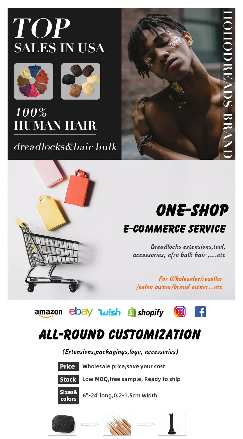 Wholesale Culture Locs with Curly Ends - 100% Human Hair