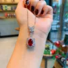 Red glass pendant