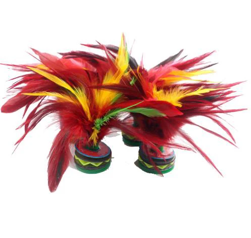 Китайский воланчик Jianzi с красочными перьями для занятий спортом на открытом