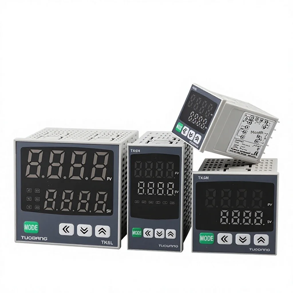 PID Intelligent Digital Temperature Controller TK6S/M/H/L 14RV with RS485 Communication IP65 100-240V for Industrial Use
