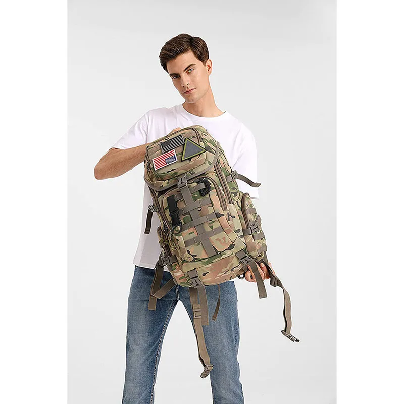 Wholesale Lightweight Versatile Tactical Backpack Waterproof Camouflage Design Backpack Large Capacity Training Backpack