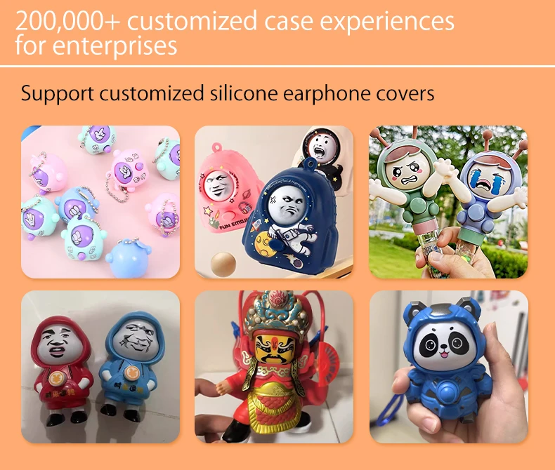 product customizable face changing plastic cartoon toy doll ornaments can switch five funny faces personalized toy customization868-64