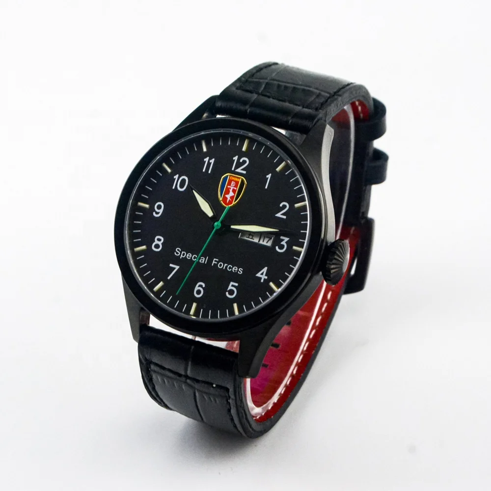 Super Luminous Private Label Own Brand Watch Sport  Japan Movement Men Mechanical Automatic Army Watch