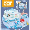 30-piece set of blue medical ambulance